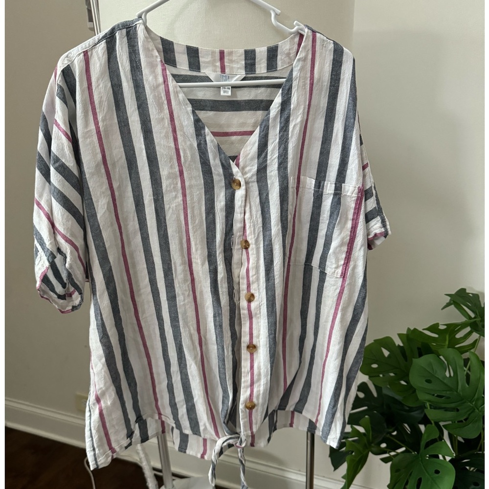 Women’s linen blouse top size XL NWOT